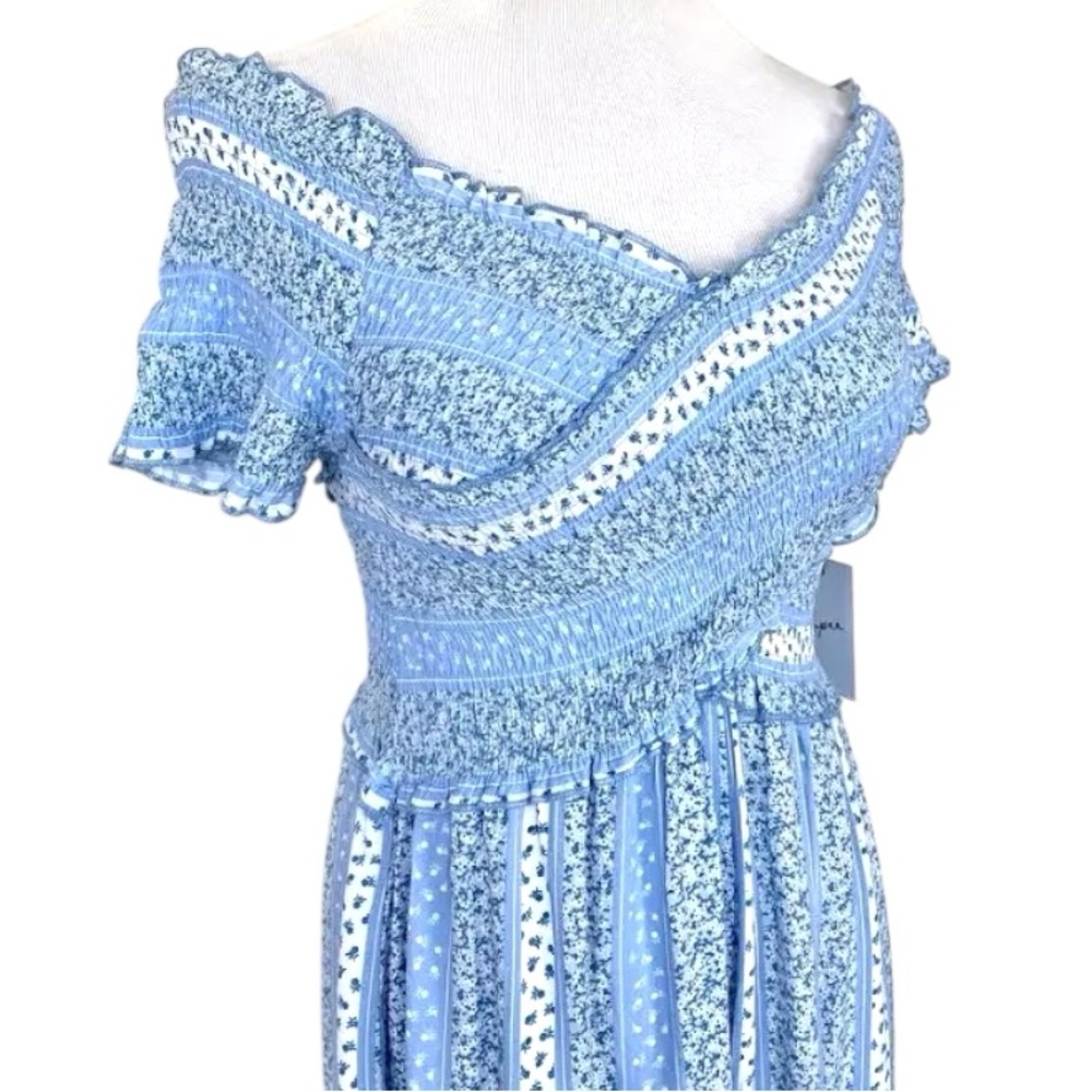 🆕 Japna Surplice Smocked Wide Leg Jumpsuit - Picture 4 of 12